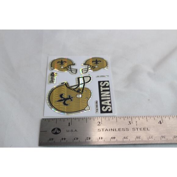 1993 New Orleans Saints Holographic Prism Vending Machine Team NFL Stickers - Picture 3 of 4